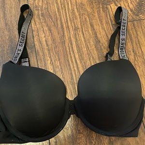 Black Victoria Secret Bra with Sparkle Strap